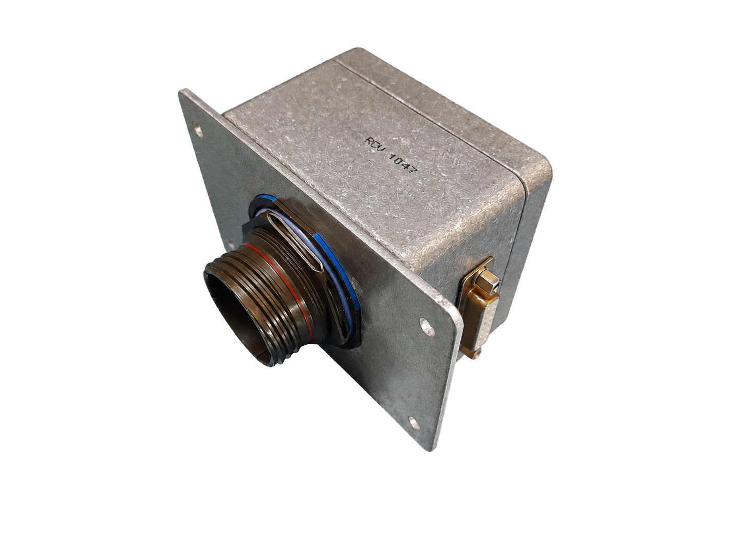 Filter module enclosure and panel-mount connector